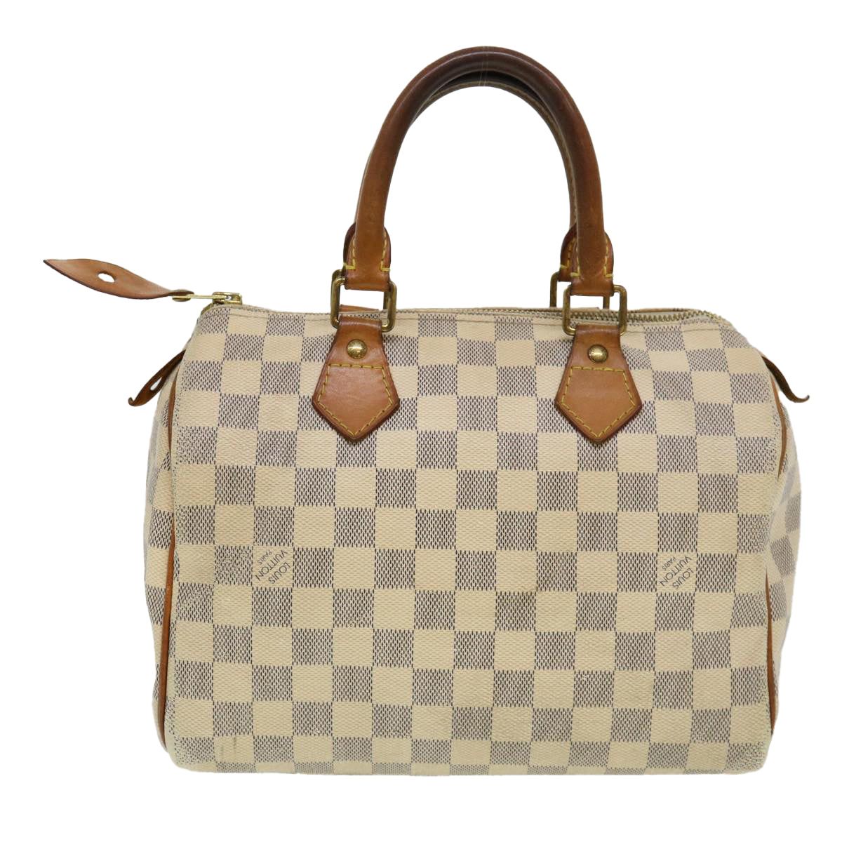LOUIS VUITTON Damier Azur Hand Bag LV Auth