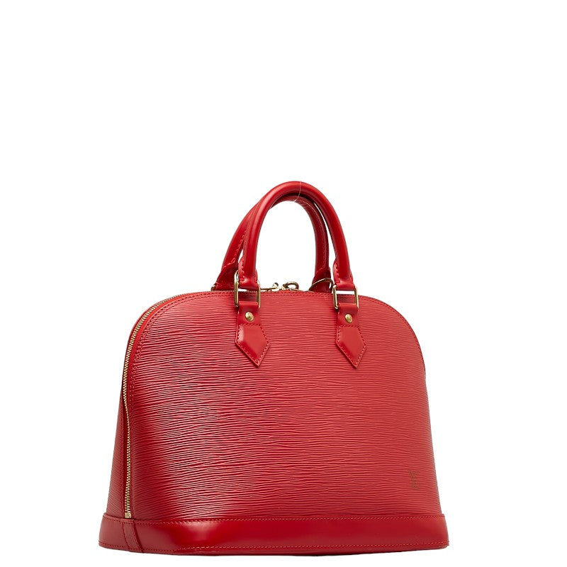 Louis Vuitton Epic Alma Bag Boston Bag Castilian Red Leather Louis Vuitton