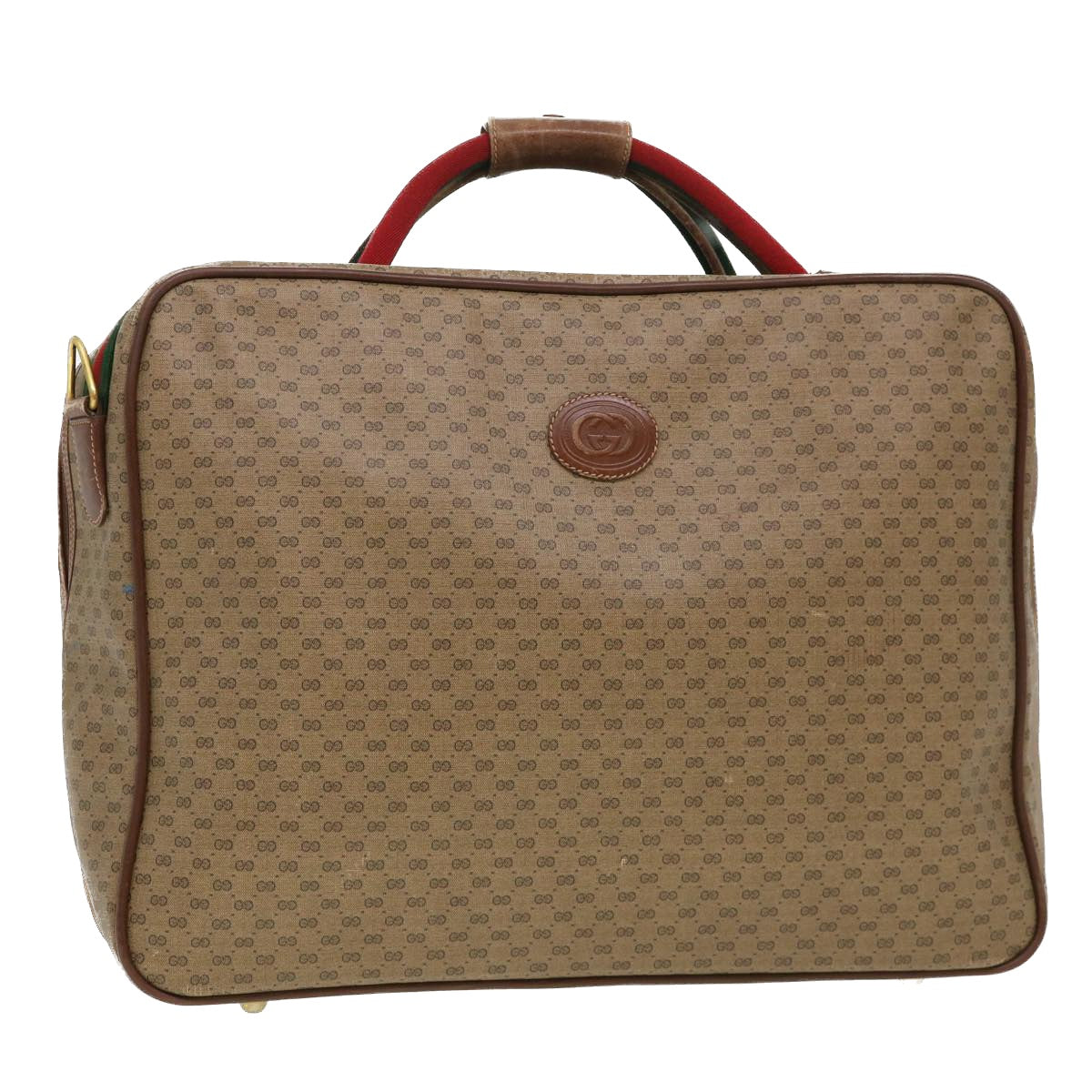 Gucci Leather Canvas Handbag