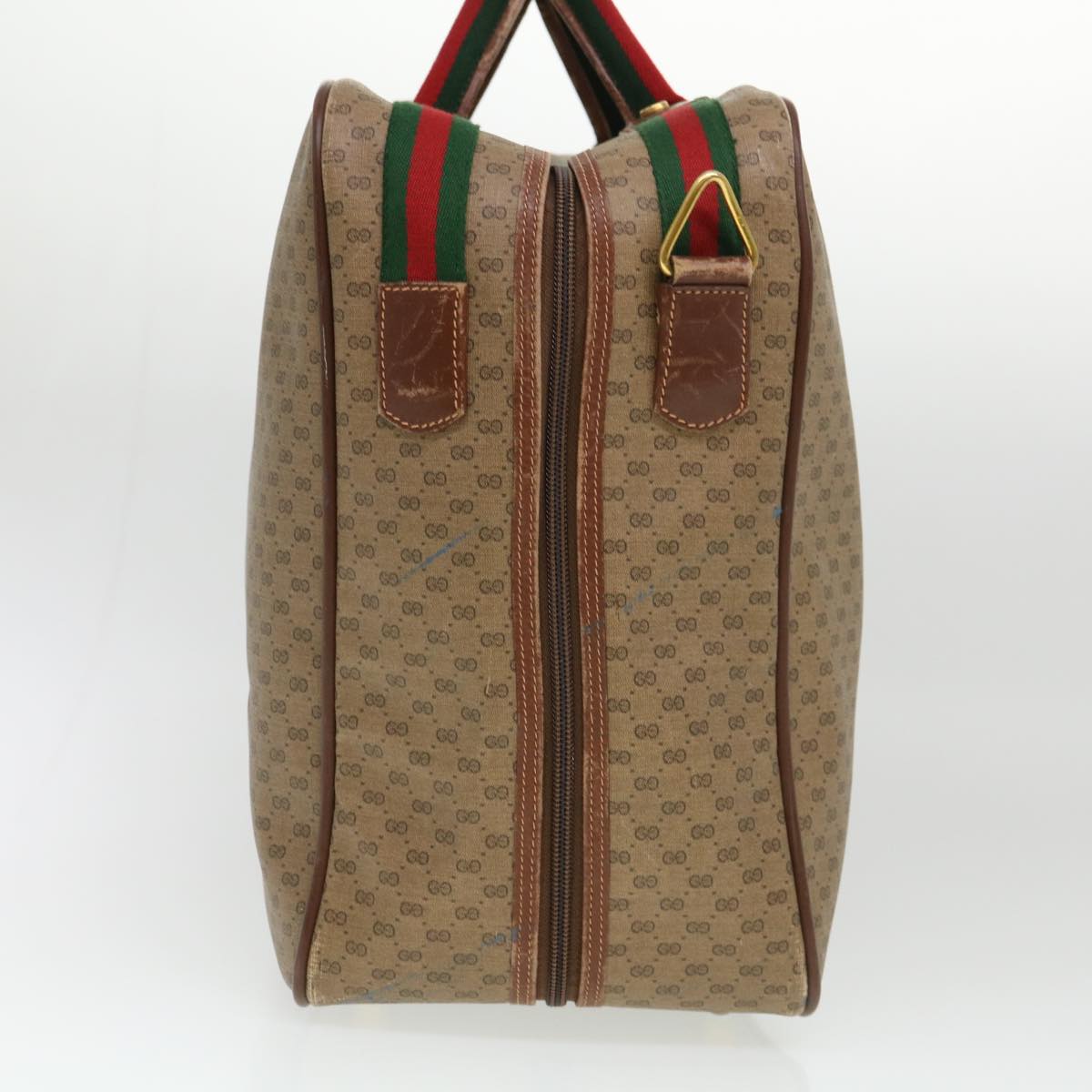 Gucci Leather Canvas Handbag