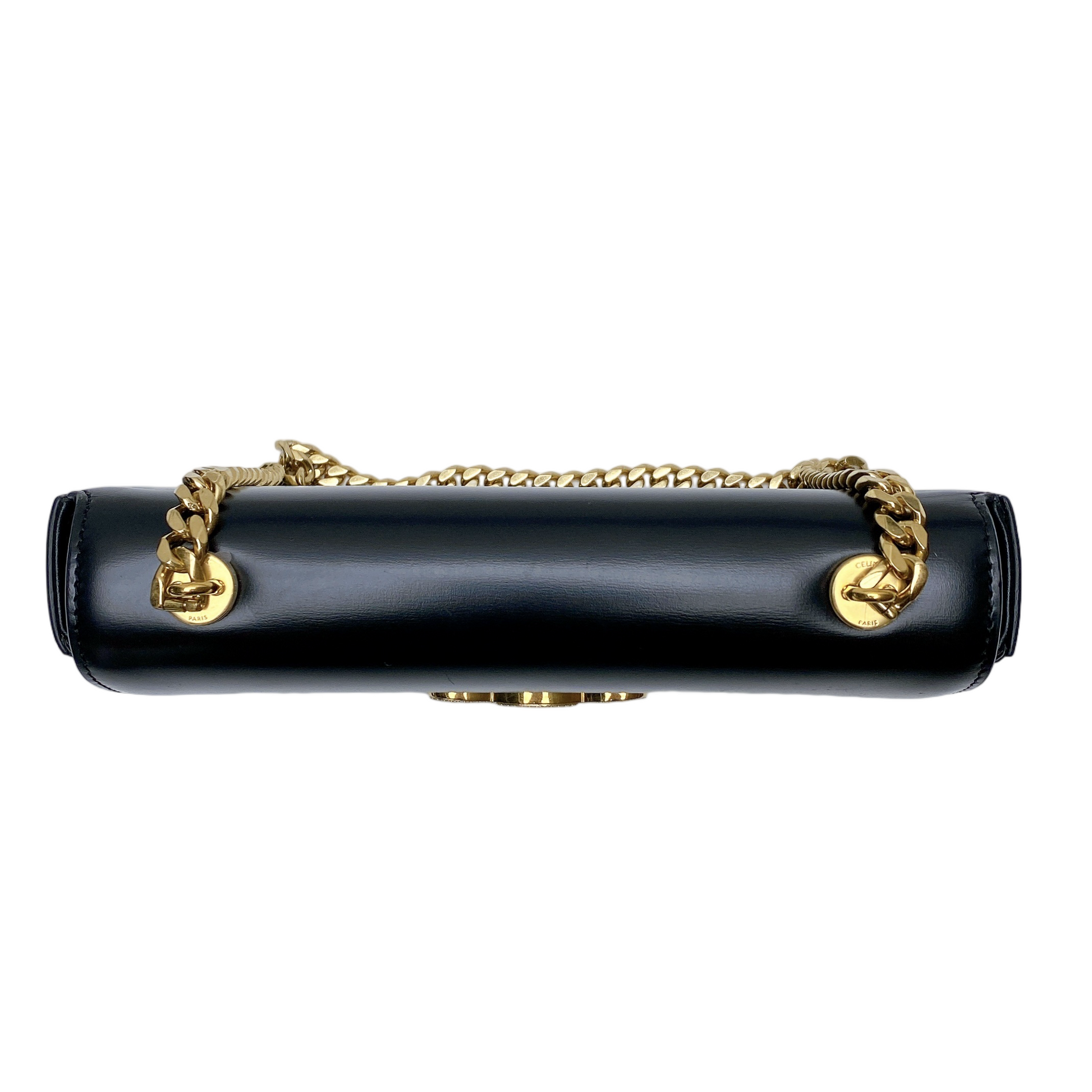 CELINE TRIOMPHE CLAUDE CHAIN SHOULDER BAG - DIAMOND LOGO