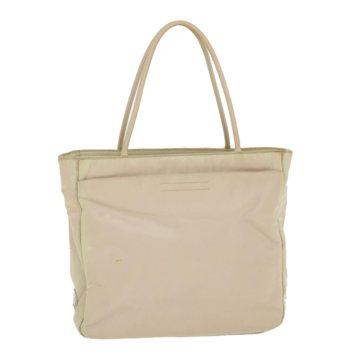 Prada Hand Bag Nylon Cream
