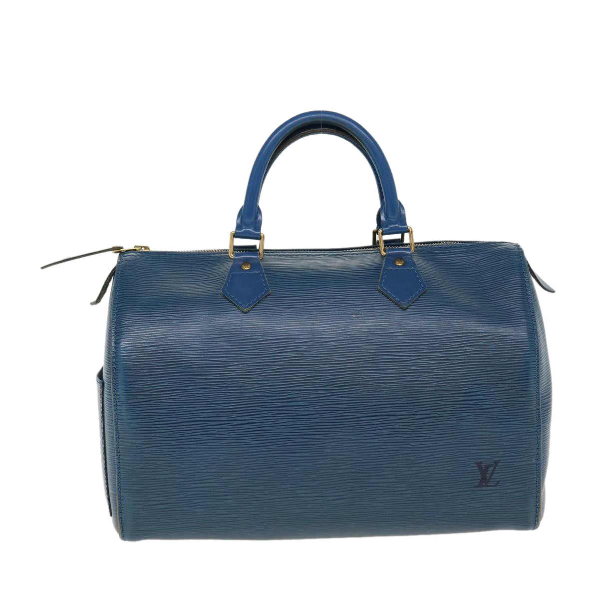 LOUIS VUITTON Epi Hand Bag Toledo Blue LV Auth