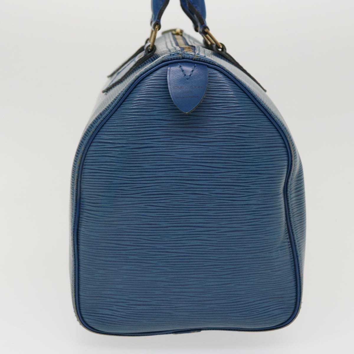 LOUIS VUITTON Epi Hand Bag Toledo Blue LV Auth