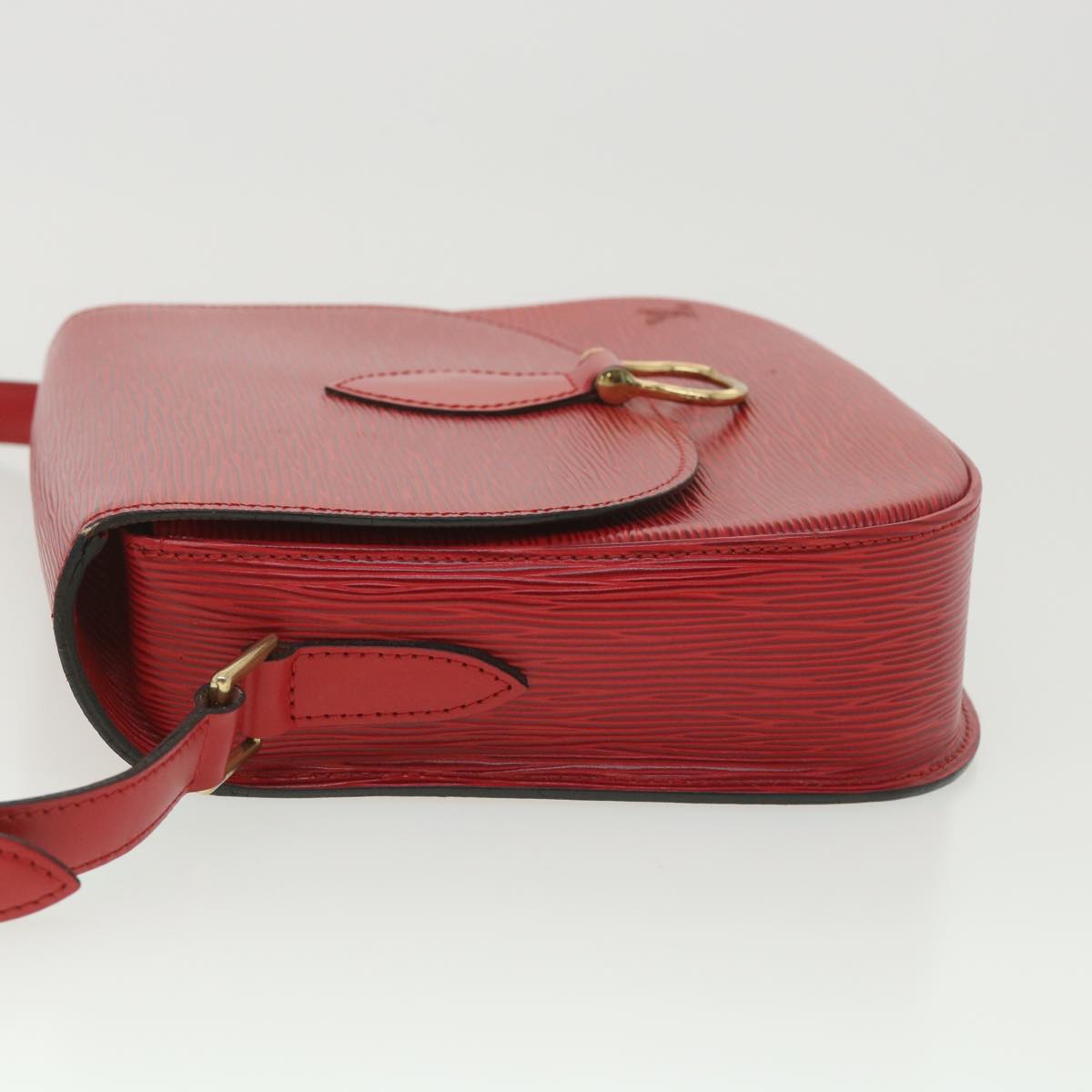 LOUIS VUITTON Epi Saint Cloud GM Shoulder Bag Red LV Auth