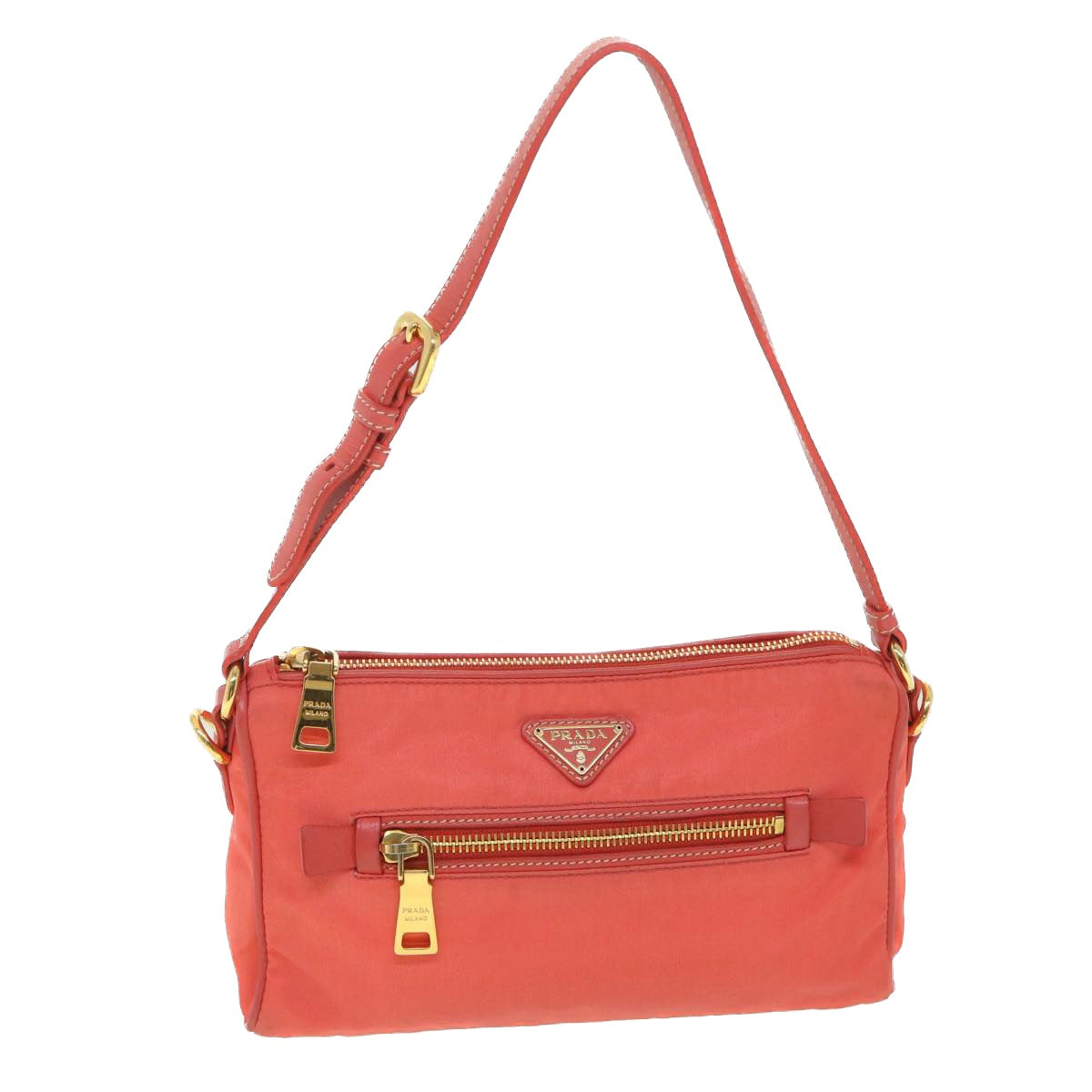 Prada Shoulder Bag Nylon Orange