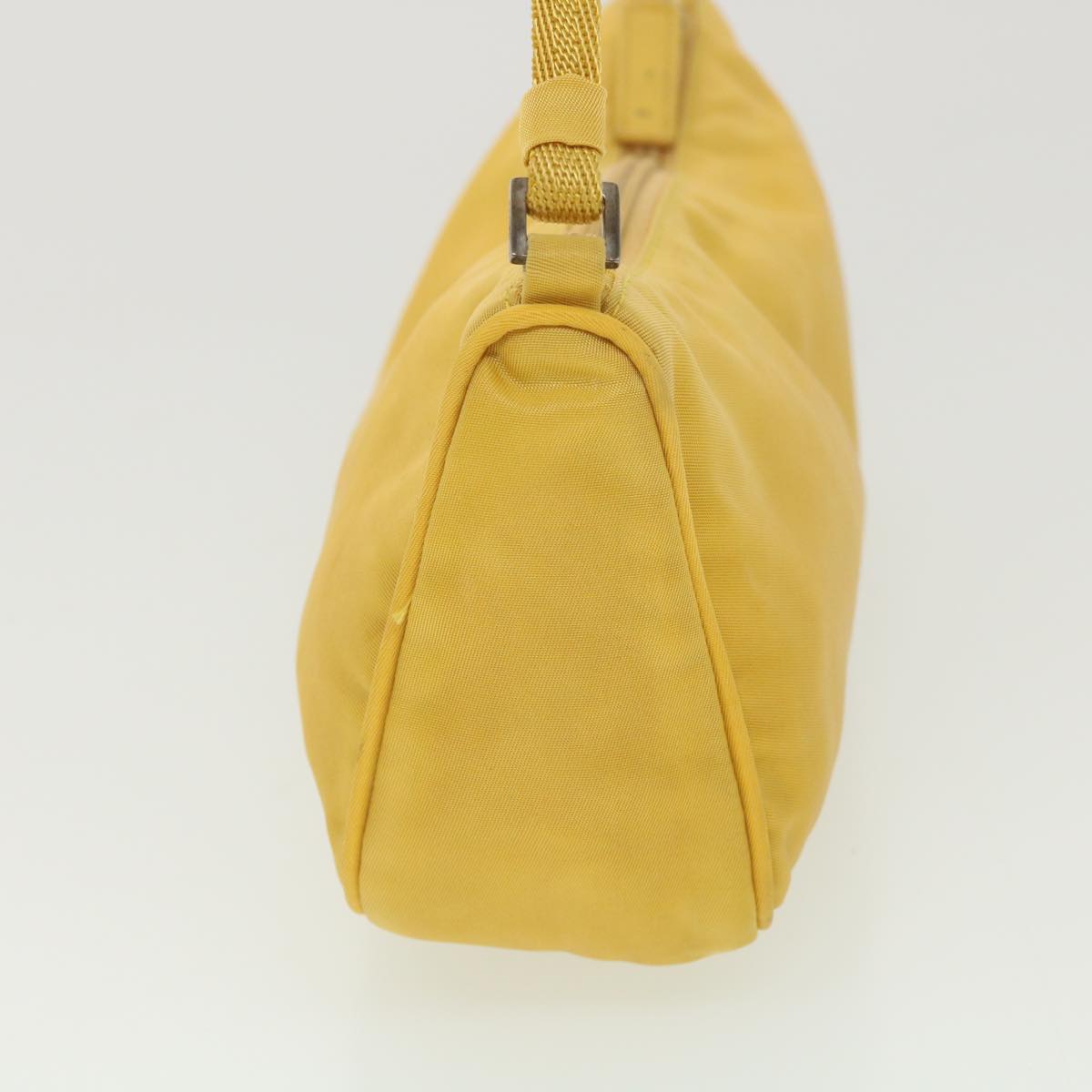 Prada Accessory Pouch Nylon Yellow Luxury Handbag