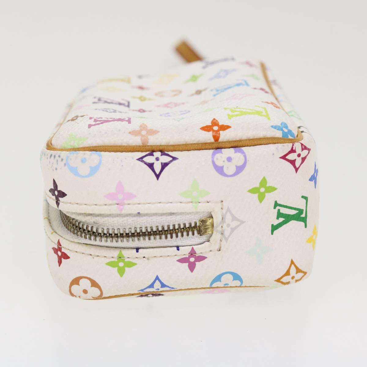 LOUIS VUITTON Monogram Multicolor Trousse Wapity Pouch White Clutch