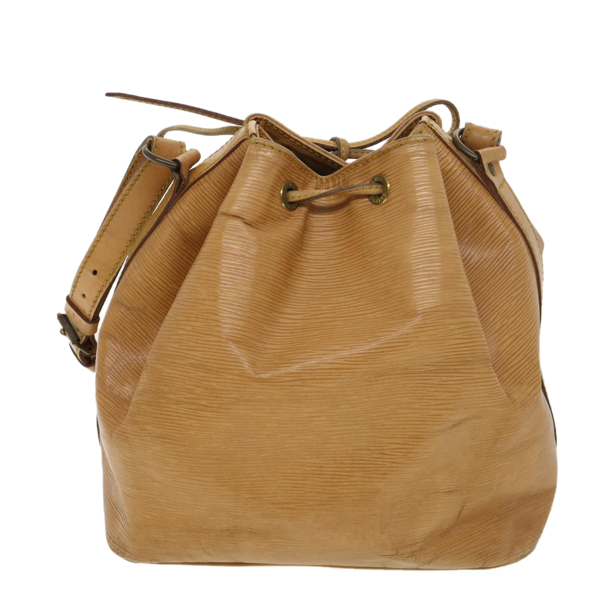 LOUIS VUITTON Epi Petit Noe Shoulder Bag Zipang Gold M44108 LV 39013