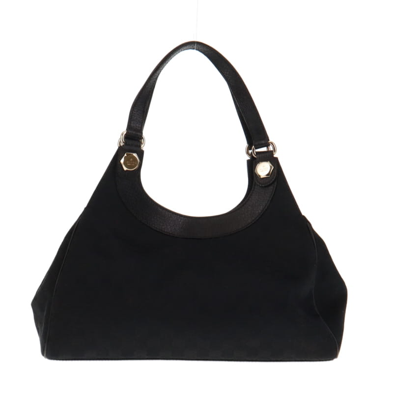 Gucci Black Leather Tote Style 12