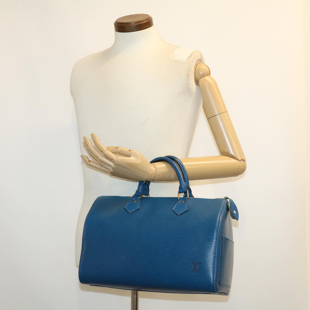 LOUIS VUITTON Epi 30 Hand Bag Toledo Blue M43005 LV 39035