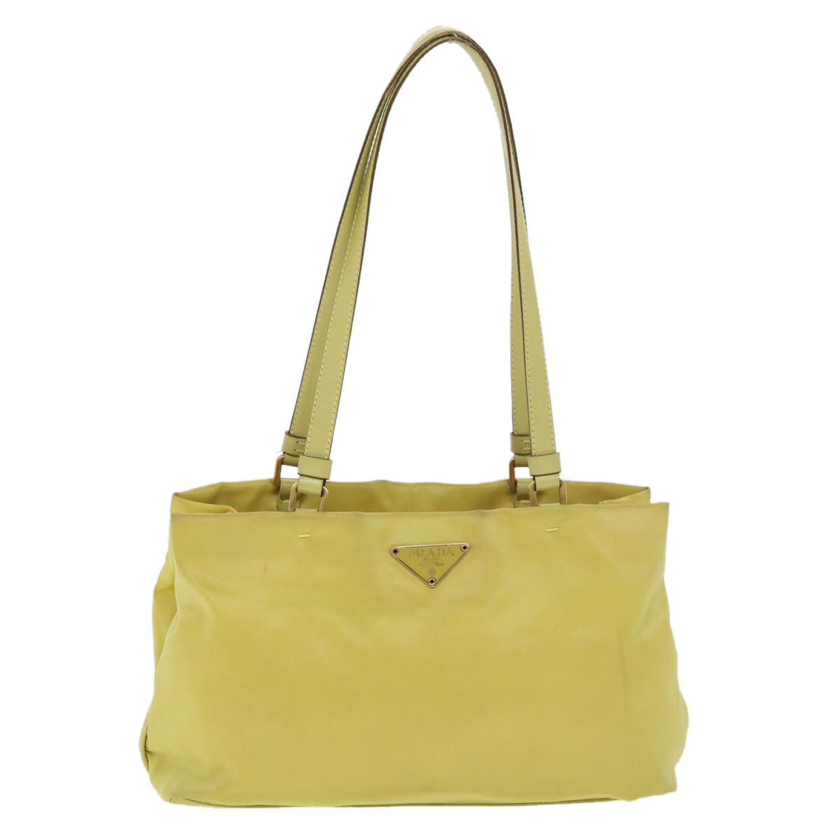 Prada Shoulder Bag Nylon Yellow