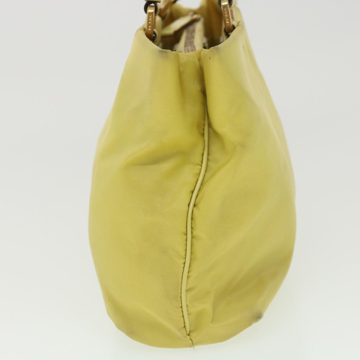 Prada Shoulder Bag Nylon Yellow