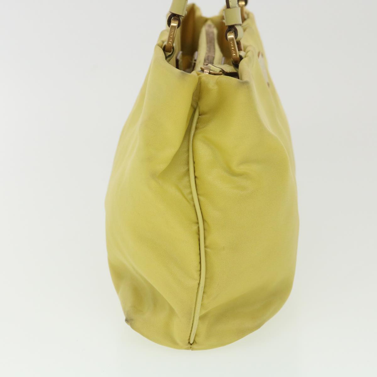 Prada Shoulder Bag Nylon Yellow