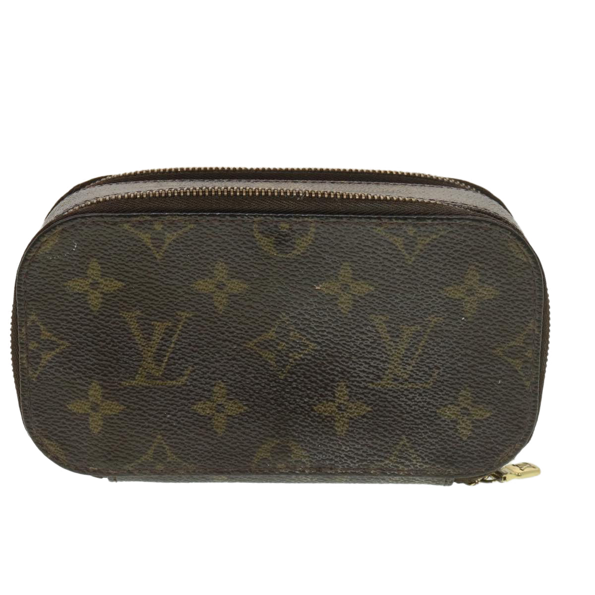 LOUIS VUITTON Monogram Trousse Brush PM Cosmetic Pouch M47510 LV 39155