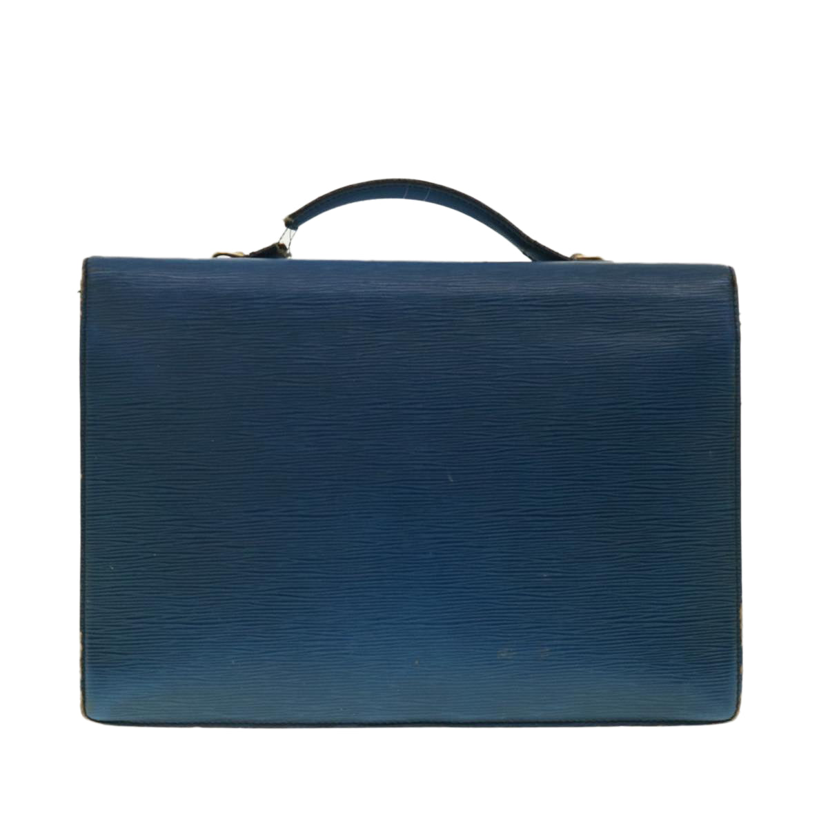 LOUIS VUITTON Epi Porte Documents Bandouliere Business Bag Toledo Blue LV 39267