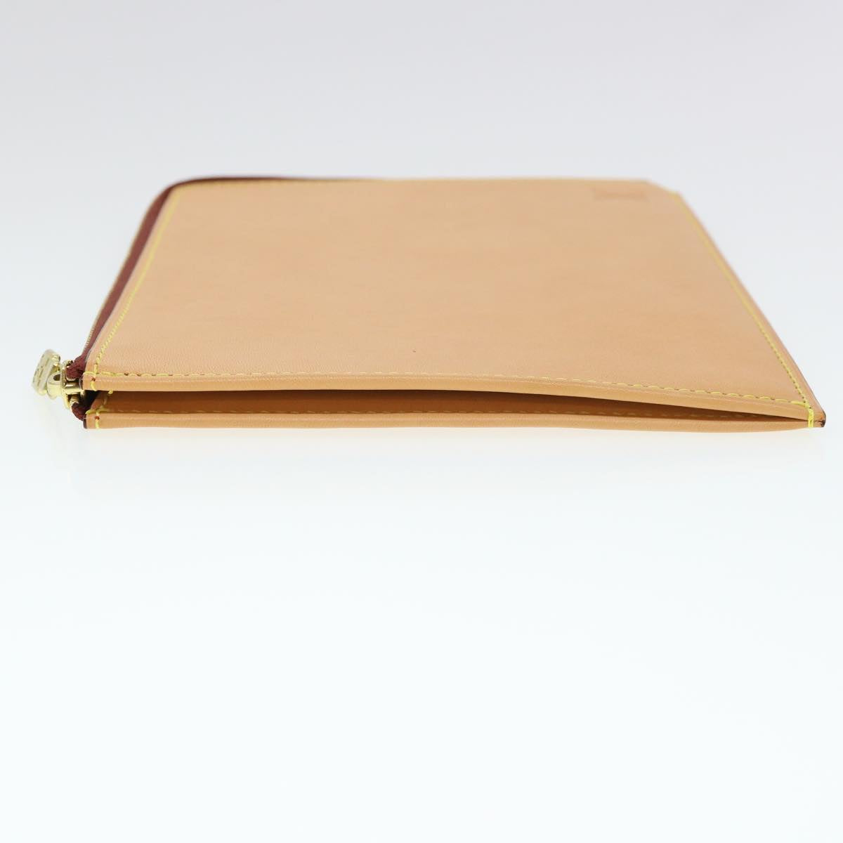 LOUIS VUITTON Nomad Leather Pochette Jules Clutch Bag Beige LV 39642A