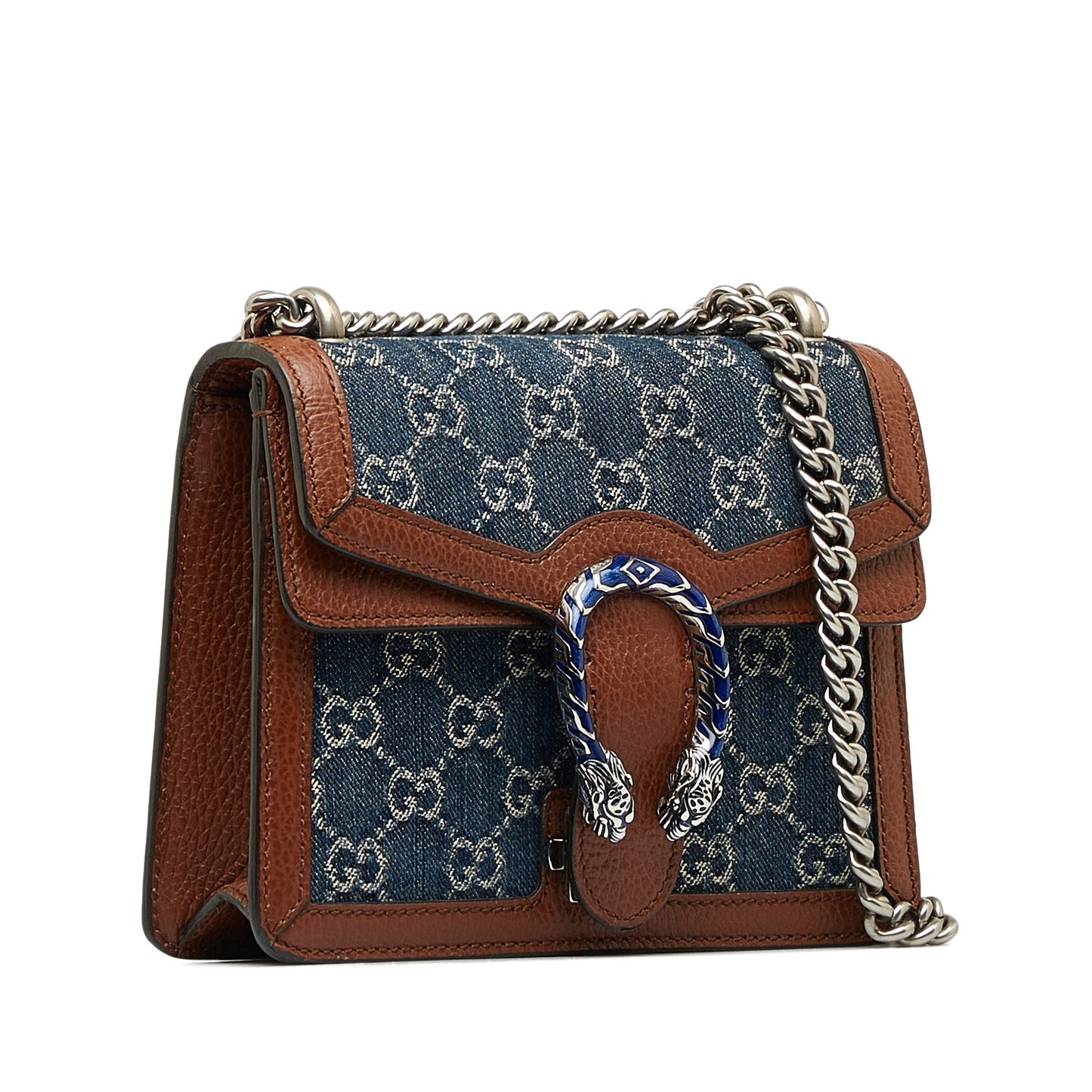 Gucci Dionysus Leather Denim Crossbody