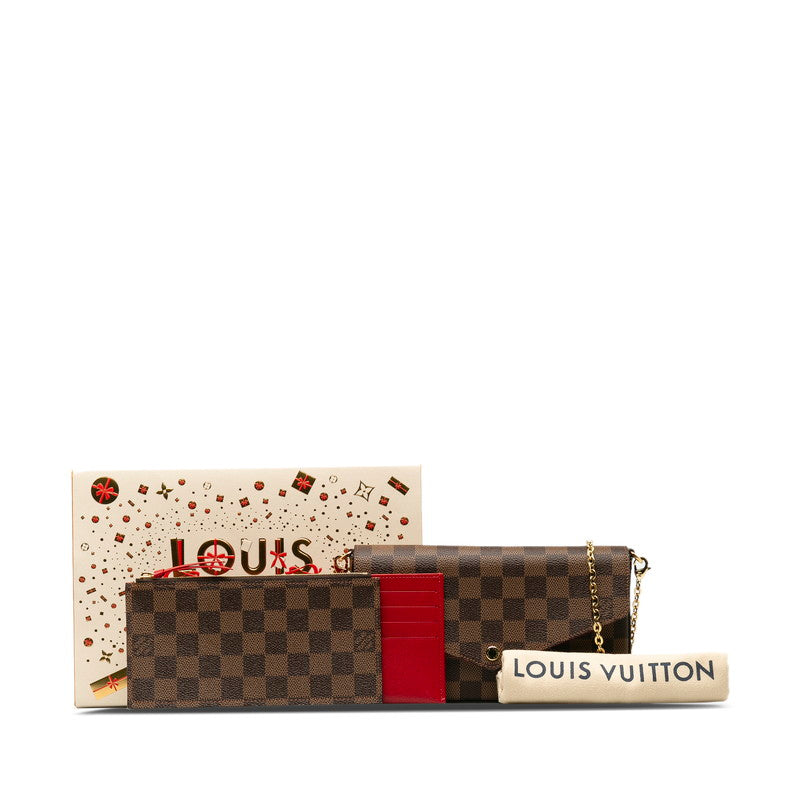 Louis Vuitton Louis Vuitton Damière Shoulder Bag PVC/Leather Brown