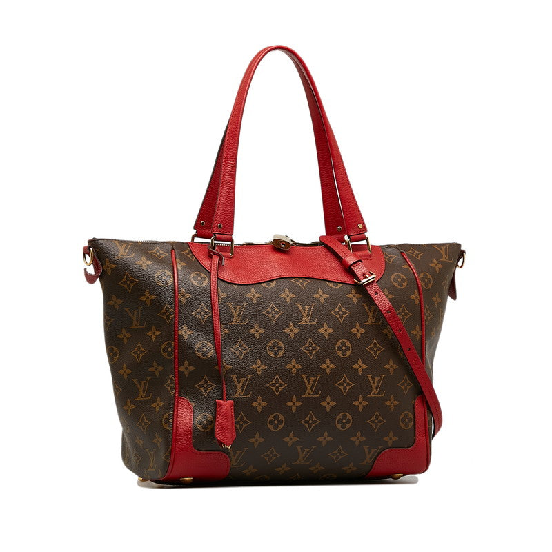Louis Vuitton Monogram Estrayer MM Tortoise Bag 2WAY Coquimbo Red Brown PVC Leather Ladies Louis Vuitton