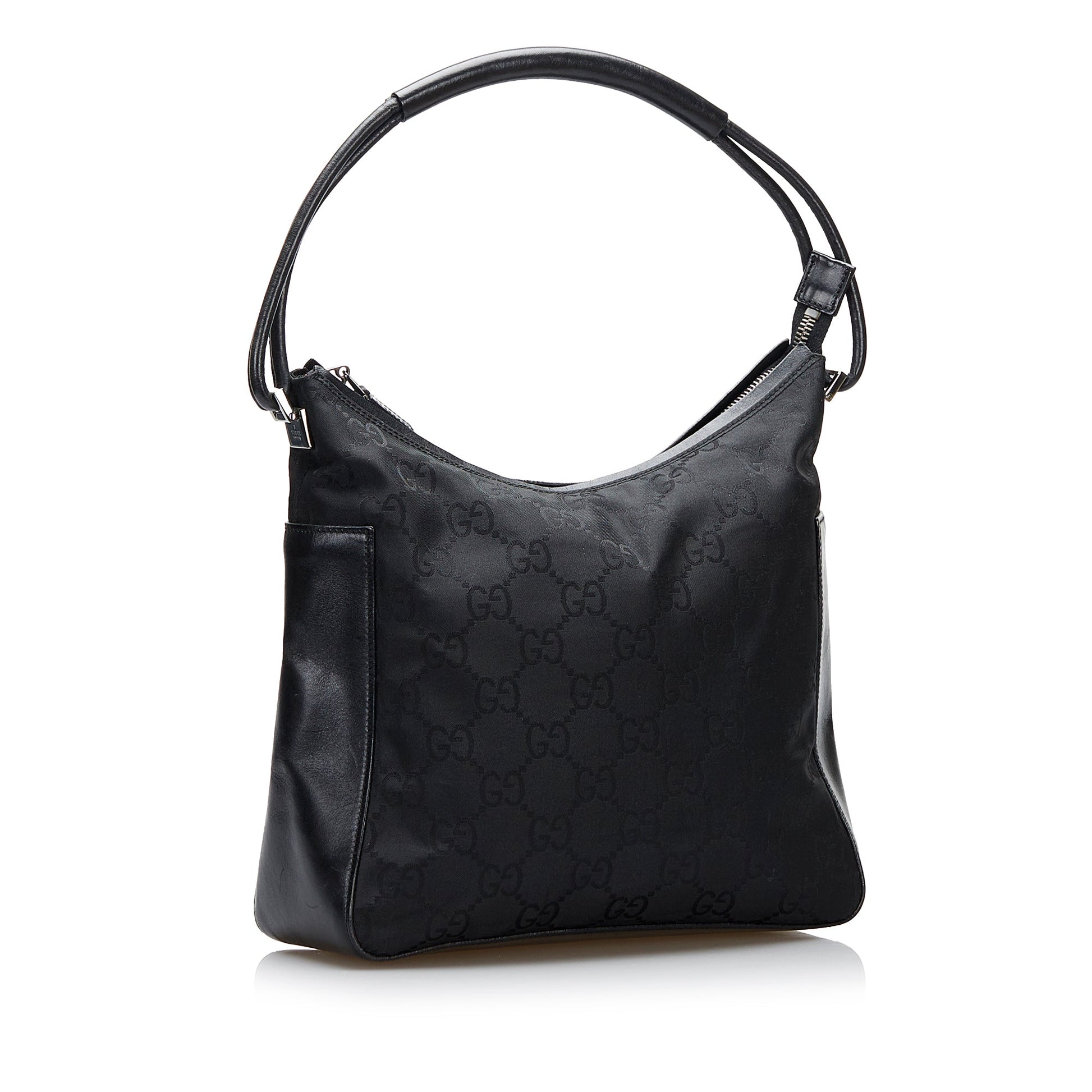 Gucci Leather Canvas Shoulder Bag