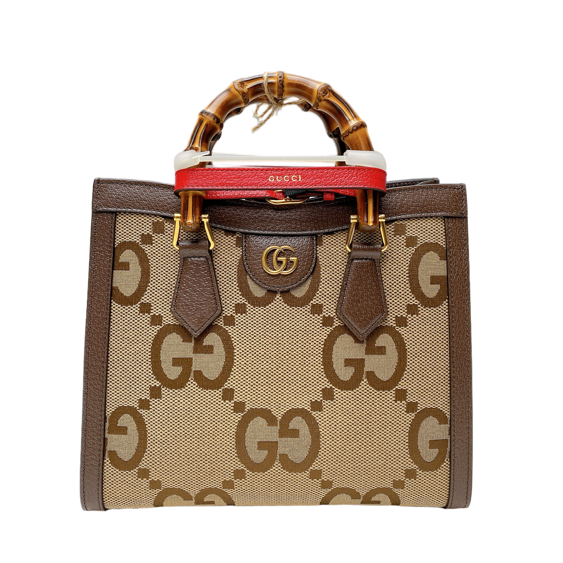 Gucci Lou Leather Canvas Tote