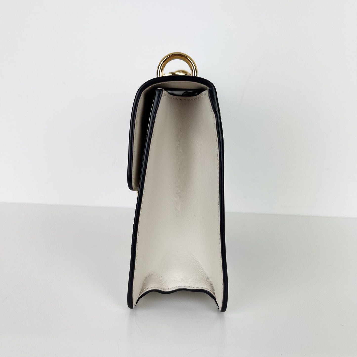 Gucci Nylon Chain Leather Shoulder Bag
