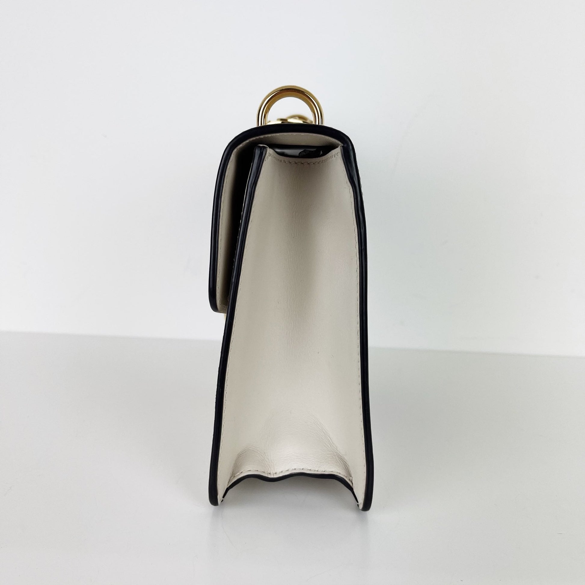 Gucci Nylon Chain Leather Shoulder Bag