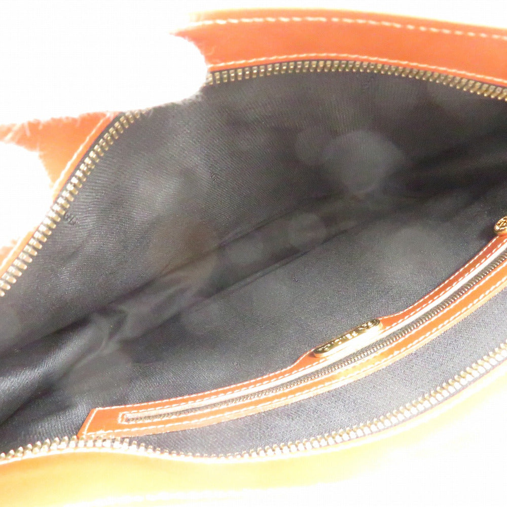 FENDI Handbag PVC Brown Pekan Women