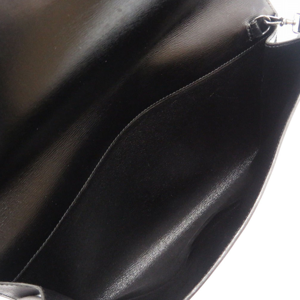 HERMES Clutch bag Box scarf black Kirius mens
