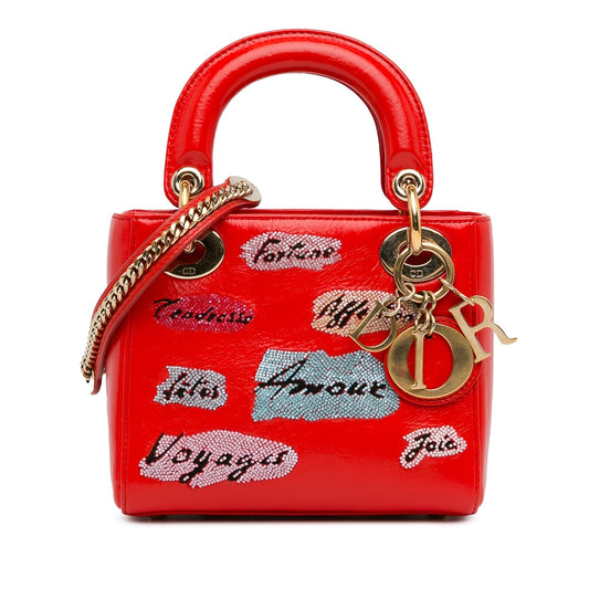 Dior Lady Dior Chain Leather Shoulder Bag