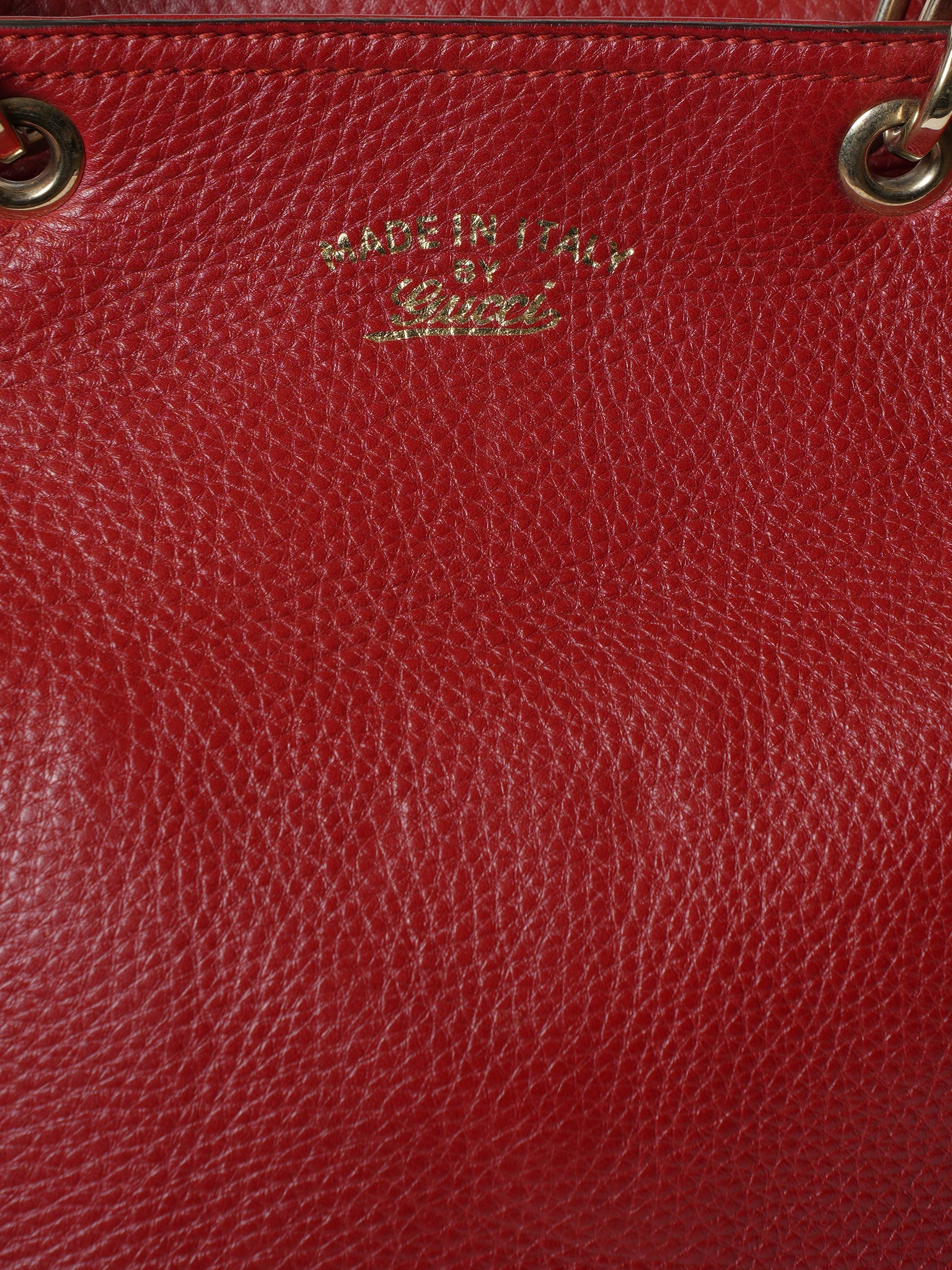 Gucci Lou Leather Canvas Tote