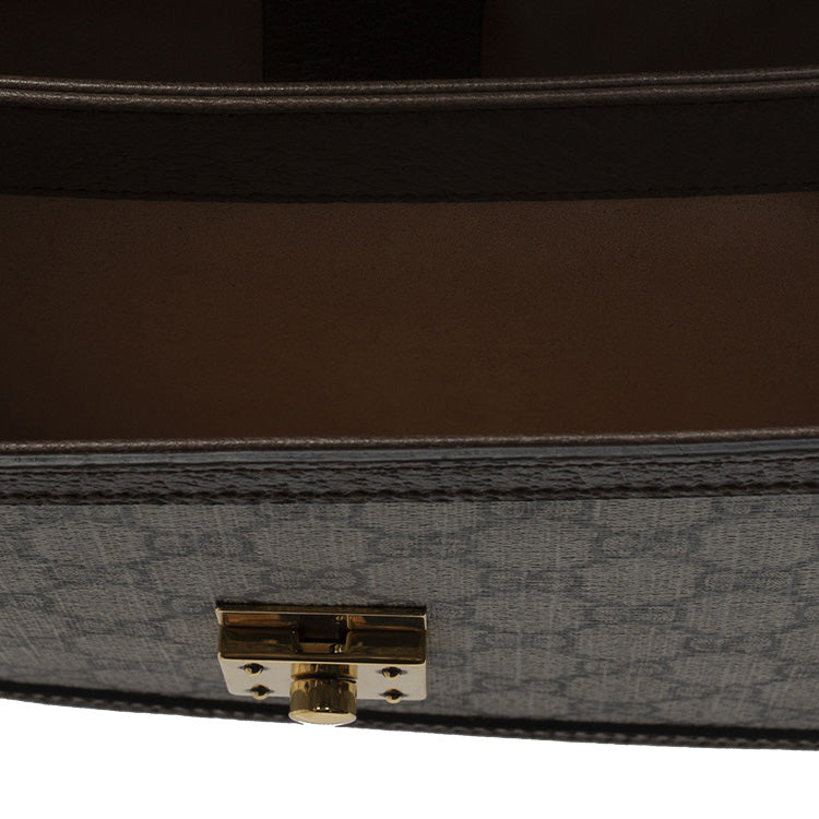 Gucci Leather Canvas Shoulder Bag