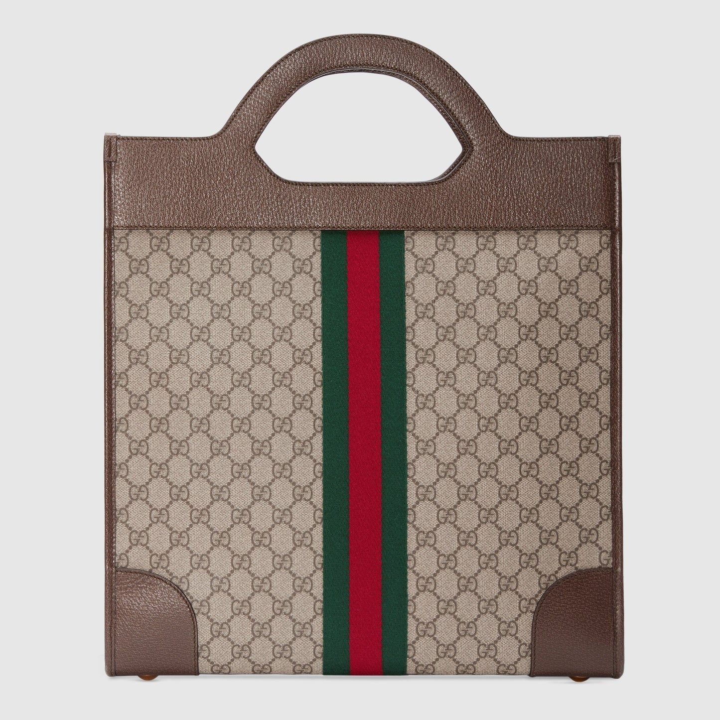 Gucci Monogram Leather Canvas Tote