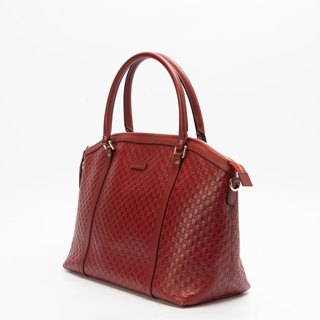 Gucci Leather Canvas Shoulder Bag