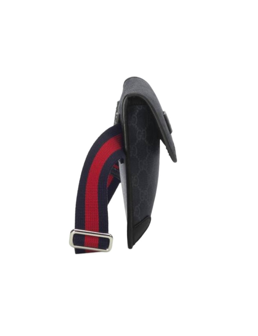 Gucci Leather Canvas Shoulder Bag Style 40