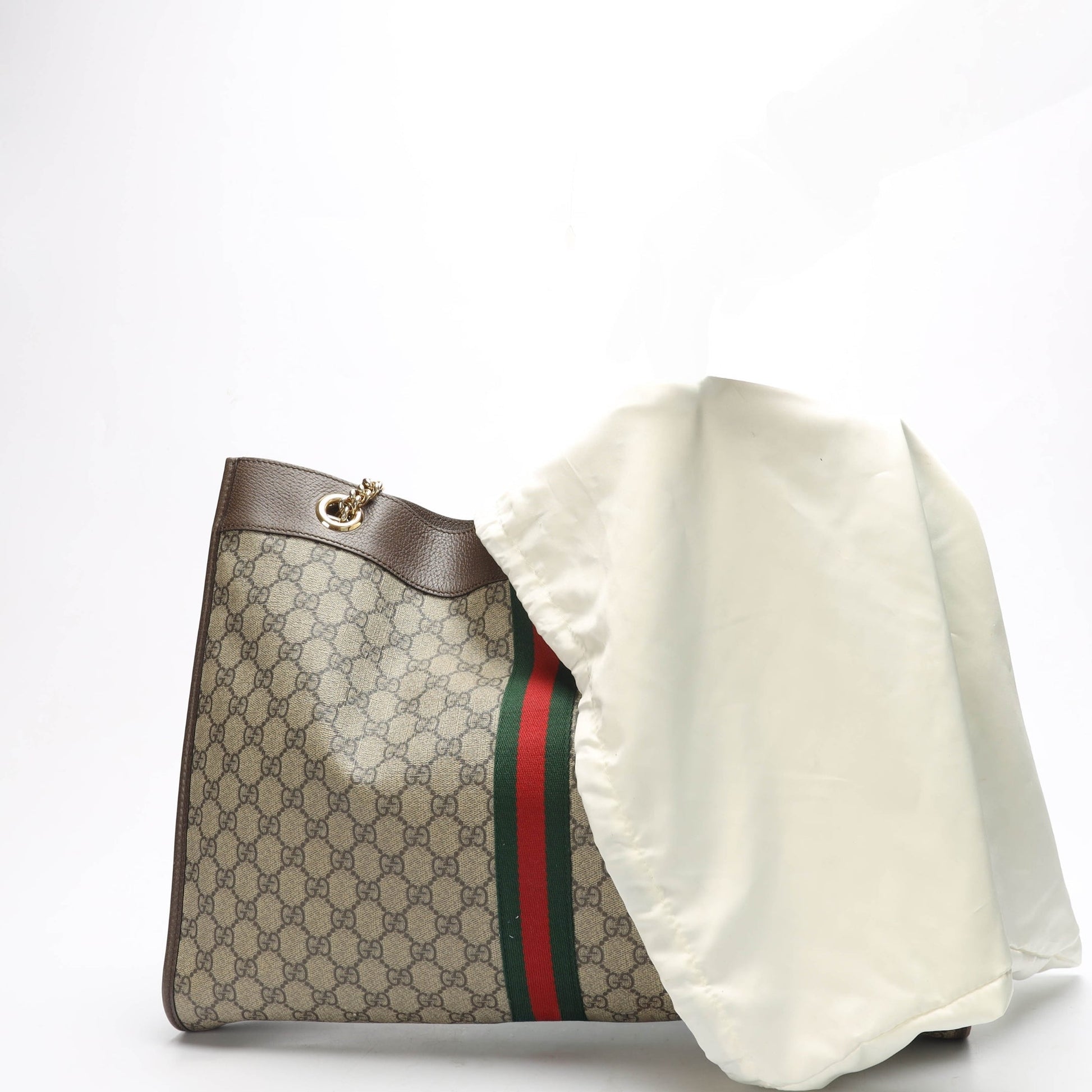 Gucci Leather Canvas Tote