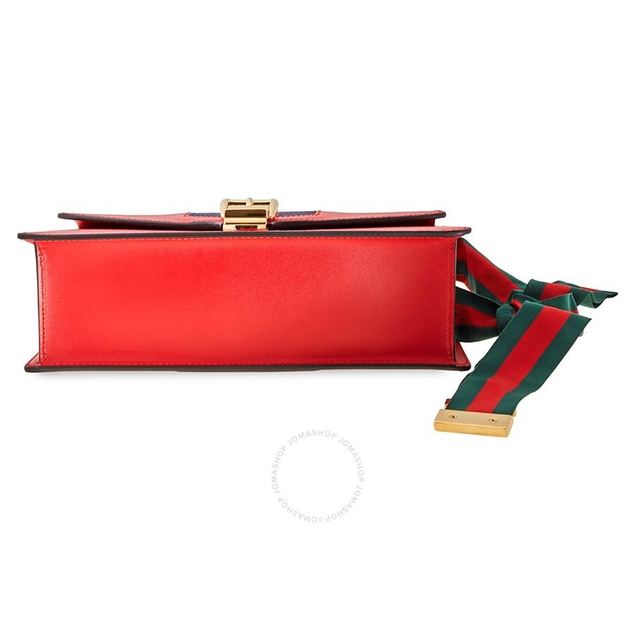 Gucci Monogram Nylon Chain Leather Crossbody