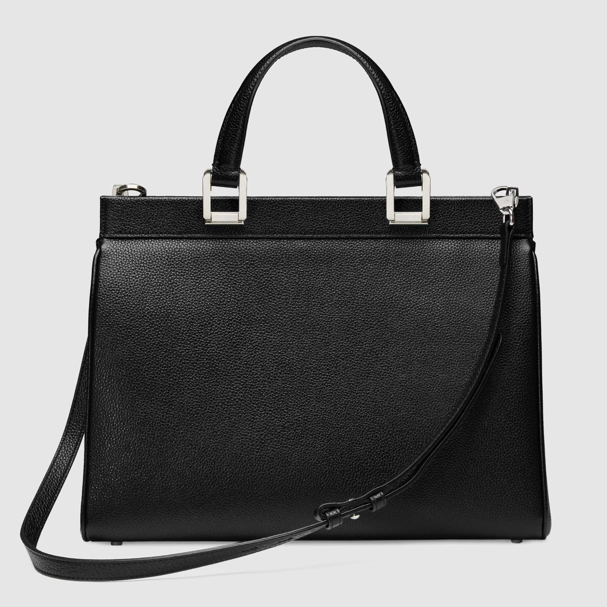 Gucci Monogram Leather Top Handle Crossbody