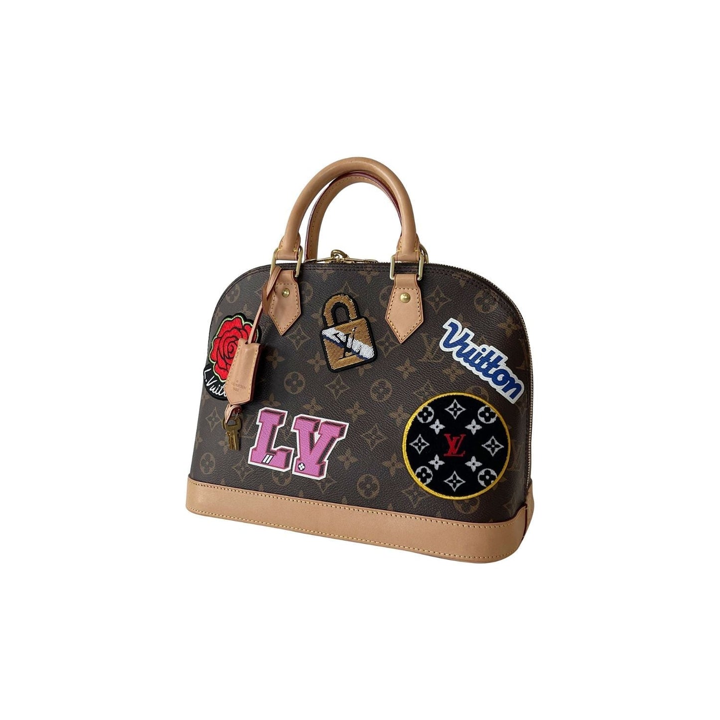 Louis Vuitton Monogram Alma PM Patches Handbag