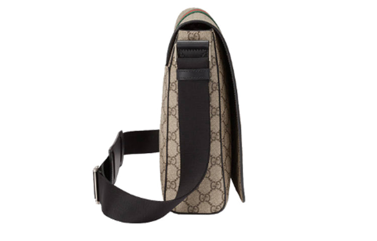 Gucci Leather Canvas Shoulder Bag