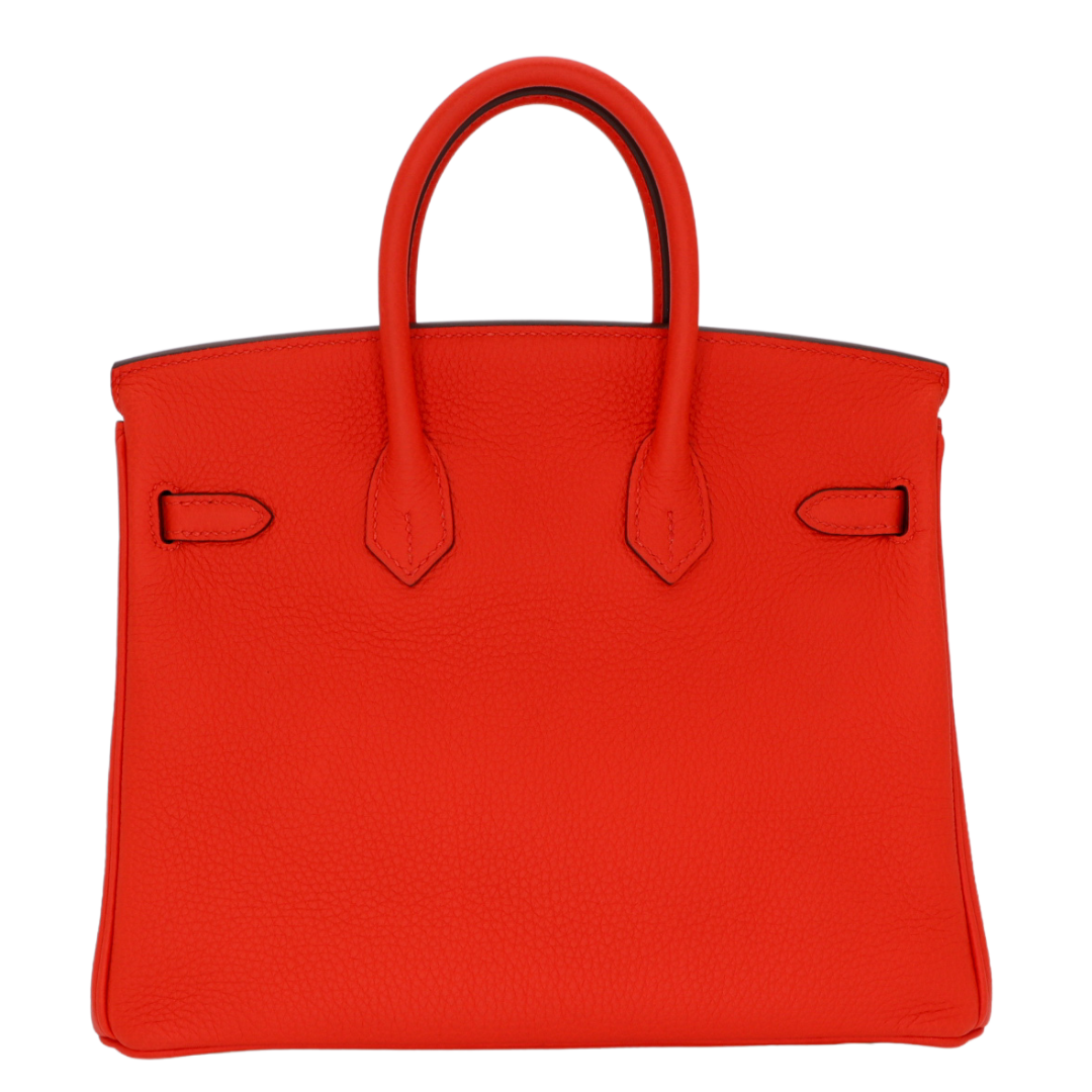 Hermes25cm Birkin Feu Togo Leather Gold Hardware