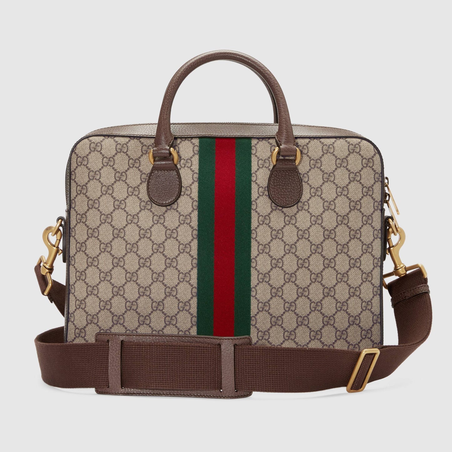 Gucci Monogram Nylon Leather Canvas Crossbody