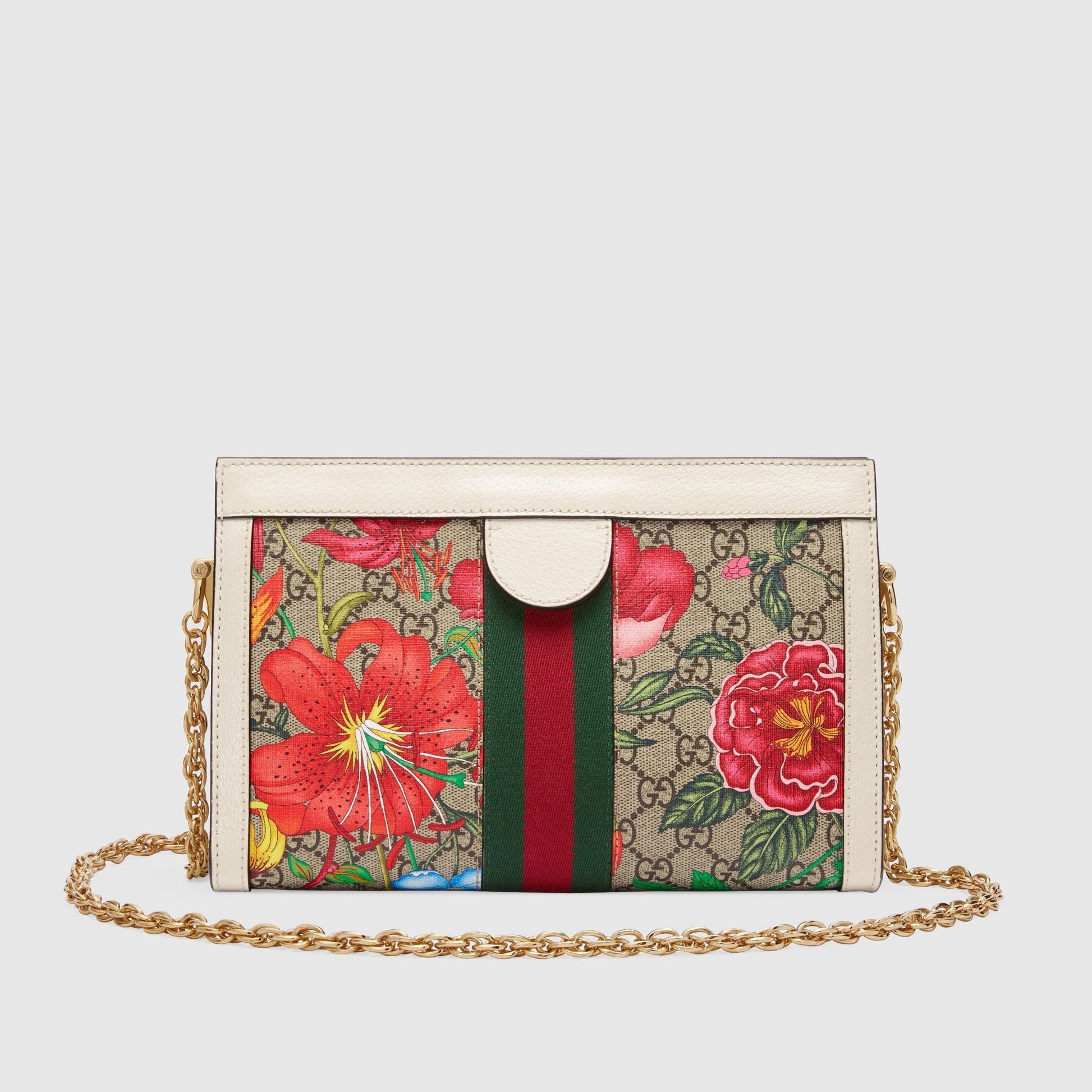 Gucci Monogram Chain Leather Crossbody