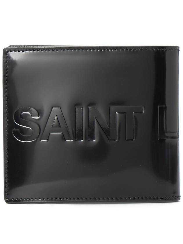 Luxury Saint Laurent Trending 2026 East West Half Wallet Black