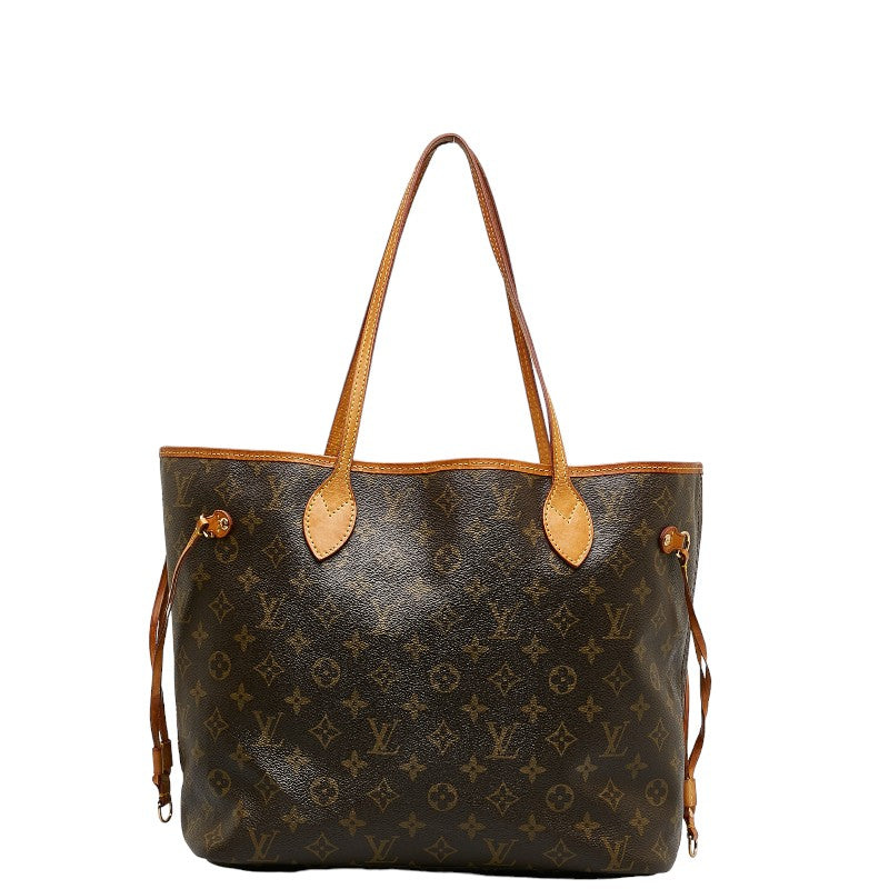 Louis Vuitton Neverfull GM Tote Bag Brown PVC Leather Ladies