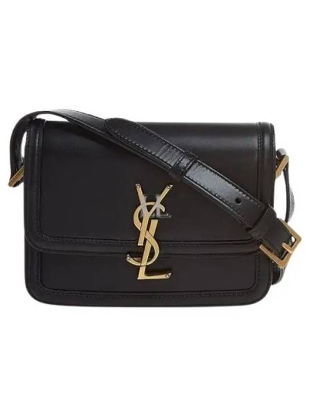 Luxury Saint Laurent Trending 2025 Gold Hardware Monogram Small Solferino Shoulder Bag Black