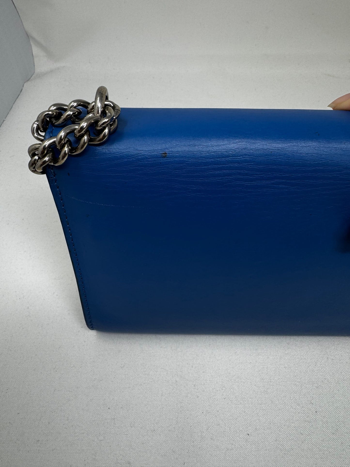 Louis Vuitton Louise Chain MM Leather Bag, Royal Blue BJ1-03