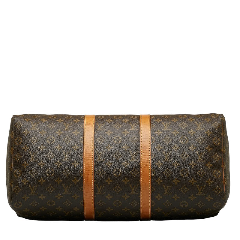 Louis Vuitton Monogram Keiphorus 50 Boston Bag Handbag Brown PVC Leather Louis Vuitton