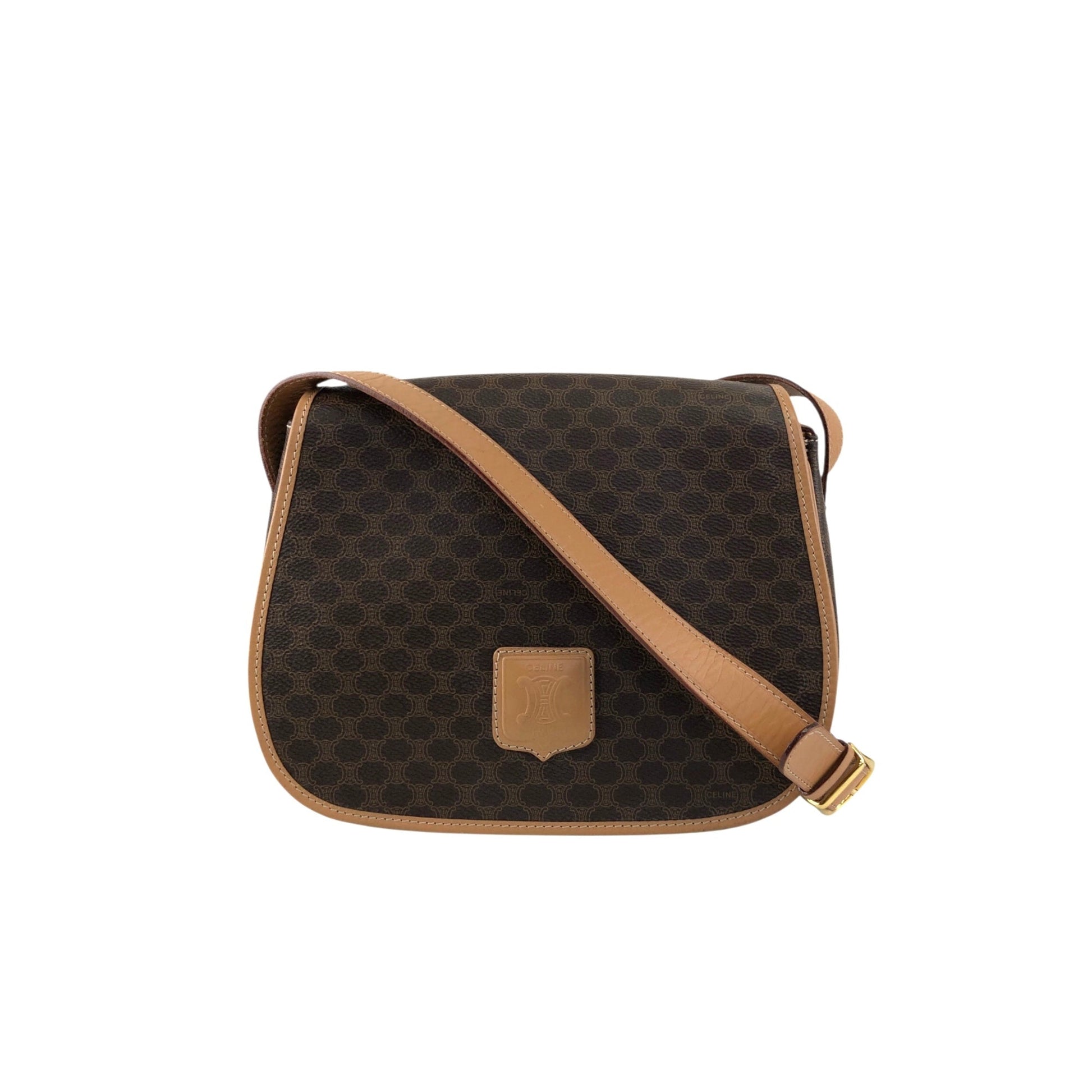 CELINE Flap Shoulder bag Brown kbjacj